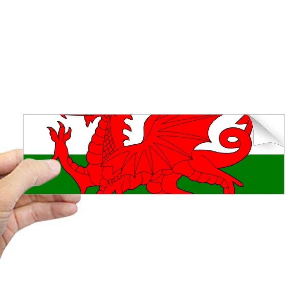 Autocollant fenêtre drapeau Pays de Galles pour décoration en verre