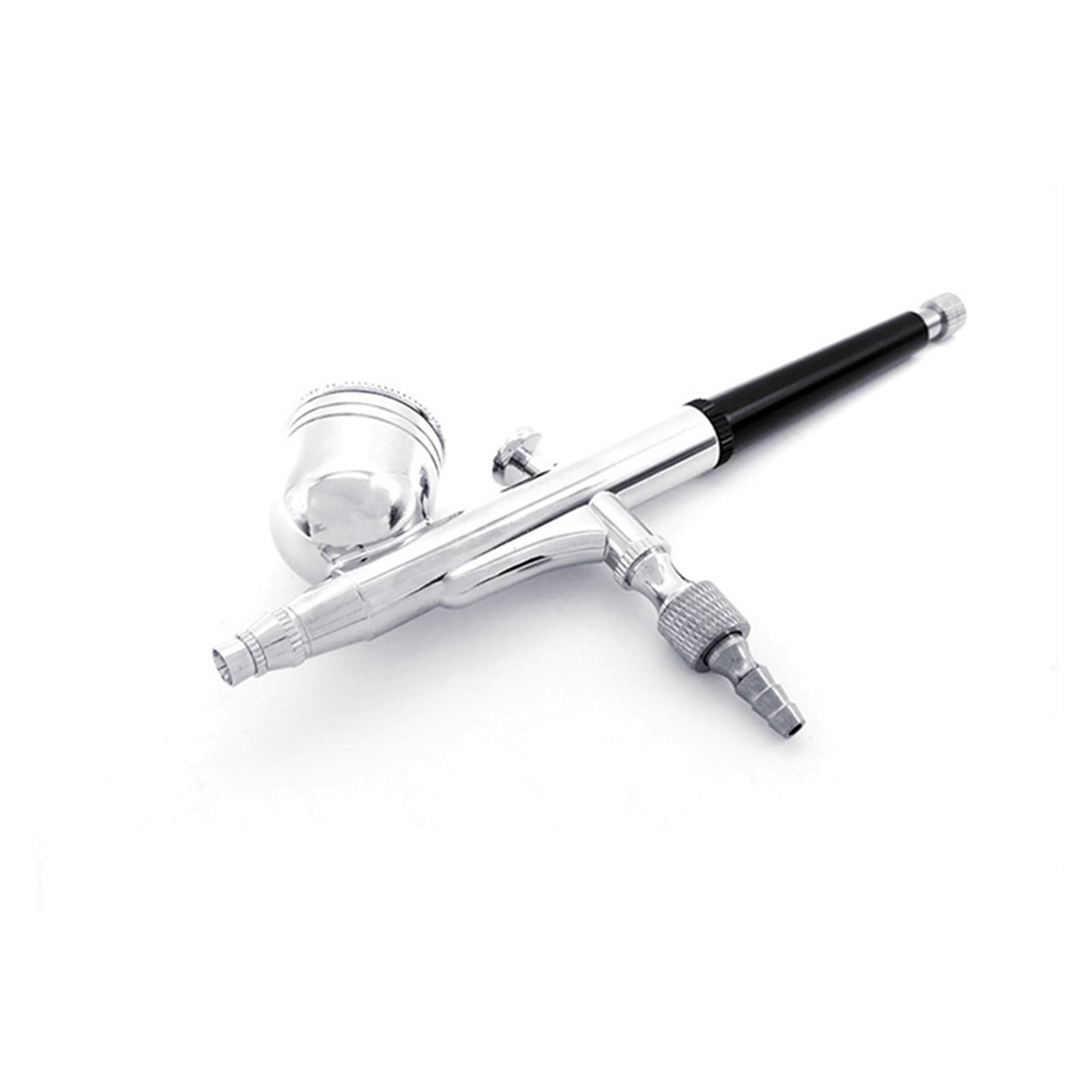 Pistolet lakierniczy， Aerograf Mini Spray Gun 130 do zdobienia paznokci, tatuaży, rozpylacza, modeli zabawek do ciast, malowania samochodów, prac artystycznych DIY(Black Spray Gun)