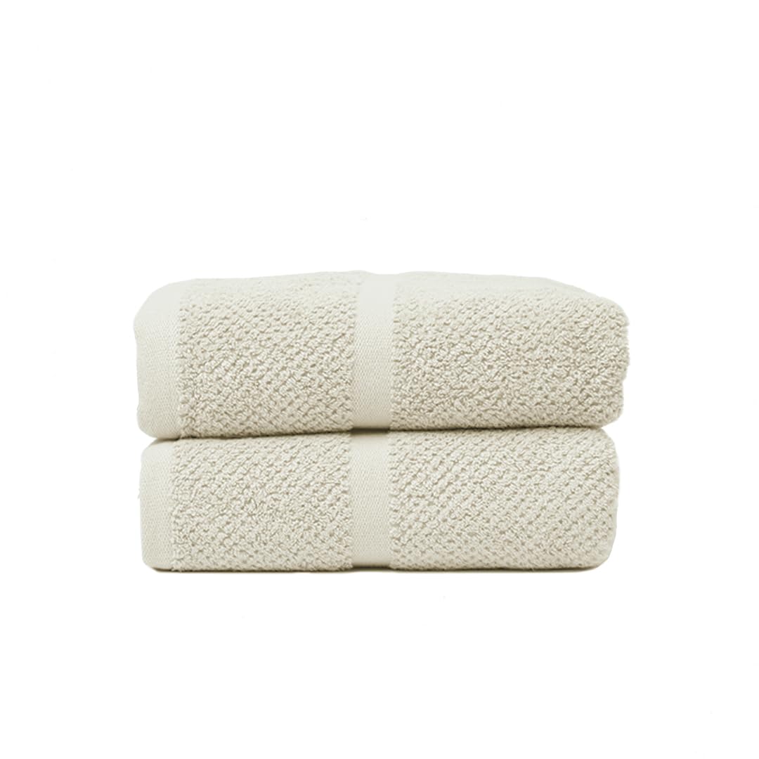 homewarmthco Luxury Bath Towels Set of 2 | 100% Combed Cotton | Luxury Hotel and Spa Collection | Quick Dry Towel & Lasting Fluffiness in Soft Bath