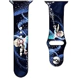 アナと雪の女王 アップルウォッチ バンド Apple Watch バンド 38mm 40mm 41mm 42mm 44mm 45mm 49mm アップルウォッチベルト装着簡単 長さ調節 ステンレス鋼バックル付き 通気性 耐久性,1,38/40/41 [並行輸入品]