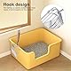 Katzenklo Schaufel Metall, Katzenstreuschaufel Metall, Katzenschaufel für Katzenklo mit Holzgriff, Katzenstreu Schaufel mit Langer Griff, Cat Litter Scoop für Katzenstreu Klumpstreu, Lochabstand 4mm &