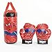 XIAOMIN Spiderman, Sac De Boxe pour Mini Gants De Boxe pour Enfants Avengers - Rouge, Bleu,Red-37 * 18 * 18cm