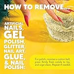Onyx Professional 100% Pure Acetone Nail Polish Remover Kit with 7 inch Nail File, 8 fl oz - Made in USA, Maximum-Strength Gel Polish Remover, Artificial & Glitter Nail Polish - Image 5