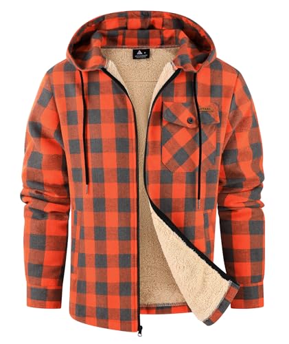 SWISSWELL Mens Sherpa Lined Fleece Shirts...