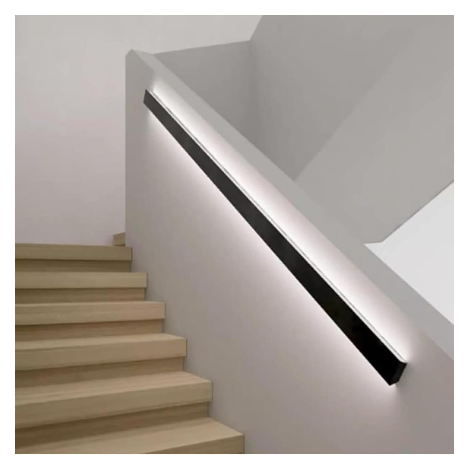Pasamanos LED con sensor contra caídas nocturnas que aporta soporte físico y luz integrada