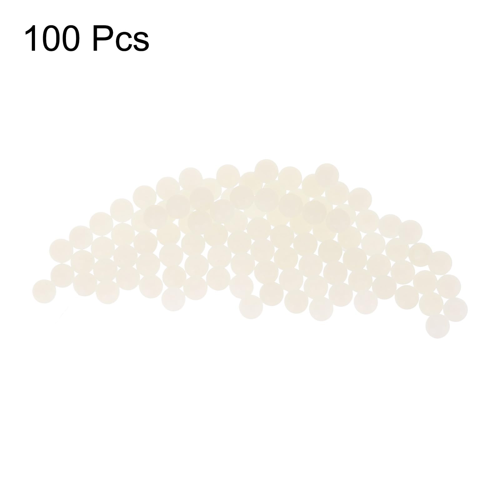 QUARKZMAN 100 Piezas Bolas Rodamiento Nylon 4 mm Plástico Precisión Mini