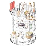 TODO A MANO: Estos accesorios de baño son adecuados para el almacenamiento de cosméticos, maquillaje, cremas y medicamentos. El borde elevado mantiene los artículos de baño seguros en su lugar.