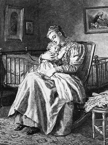 Pintura sobre lienzo de Mary Ellen Edwards un retrato emotivo sobre la ternura de una madre