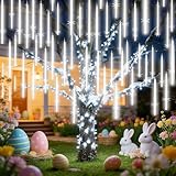EAGWELL Christmas Lights Outdoor 16 Inch 20 Tubes Meteor Shower Rain Light,...