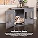 New Age Pet Horizon Pet Crate - Durable ECOFLEX with Stainless Steel Spindles, Bone-Shaped Latches, Easy Access Door, Stylish Design, 10-Year Warranty, Available in 3 Sizes & 2 Colors