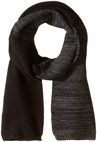 Steve Madden Men's Waffle Scarf, black, One Size