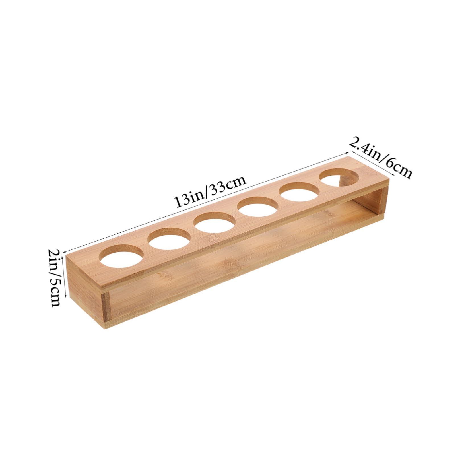 Zerodeko Wood Shot Glasses Holder Compact Whiskey Glasses Organizer for Bars Restaurants Home Use Stylish Stand Wine Cups Easy to Clean Space Saving Design