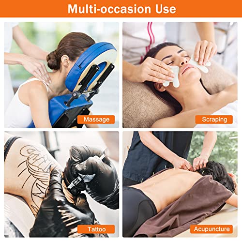 Portable Massage Chairs, In Home Massage Therapy, Desktop Massage Portal Package For Seated Massages, Adjustable Tattoo Chair Folding Massage Chair Salon Massage Chair With Face Cradle Carry Bag #TOP6