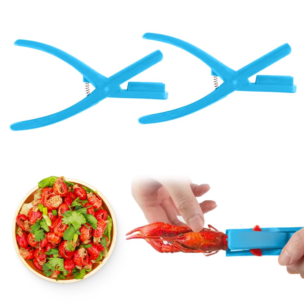 Crawfish Sheller Tool, 2025 New Crayfish Tail Peeling Device, Durable Lobster Peeling Tool, Lightweight Seafood Peeler for Home Kitchen, Shrimp Sheller for Seafood Lovers (2, Blue)