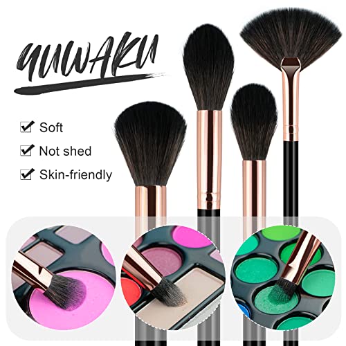 Makeup Brushes Set Professional From An Array Of Eyeshadow Foundation Brushes To A Concealer Brush To Eyelash And Blusher Brushes 12 Pcs Soft Make Up Brush Kit, These Vegan And Cruelty-Free Brushes Have Soft Synthetic Bristles That Work Perfectly With Any Formula #TOP5