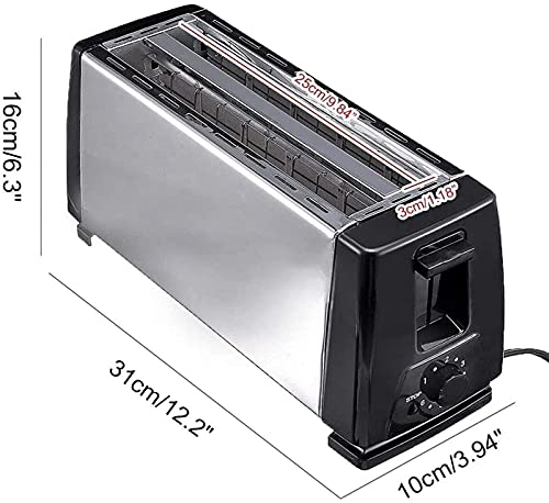 Toaster Edelstahl Automatische elektrische Brot Toaster Mini Haushaltsfrühstück Backbrotmaschine Küchenwerkzeug for… – Bild 3