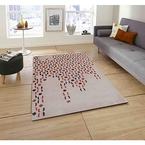 Image of Soft Pure Woolen Modern Collection Tufted Carpet for Living Room,Bedroom'Kitchen and Hall (6 X 8) Feet