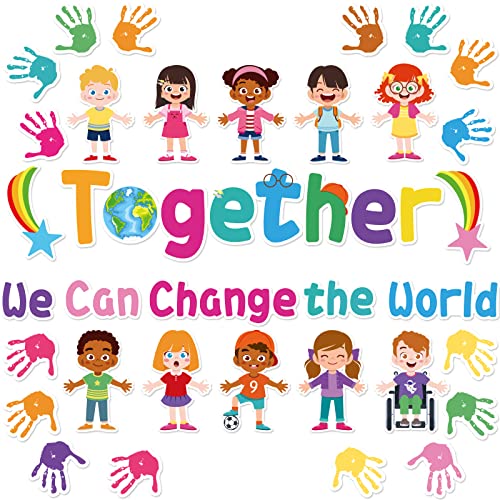 Together We Can Change The World Classroom Bulletin Board Set...