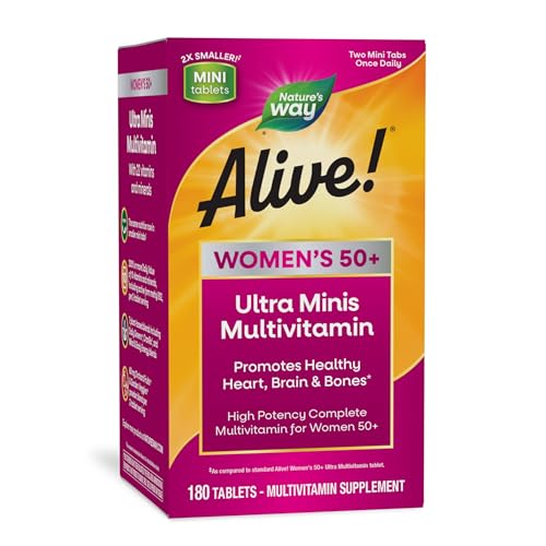 Nature's Way Alive! Women's 50+ Ultra Minis Multivitamin, 180 Mini Tablets