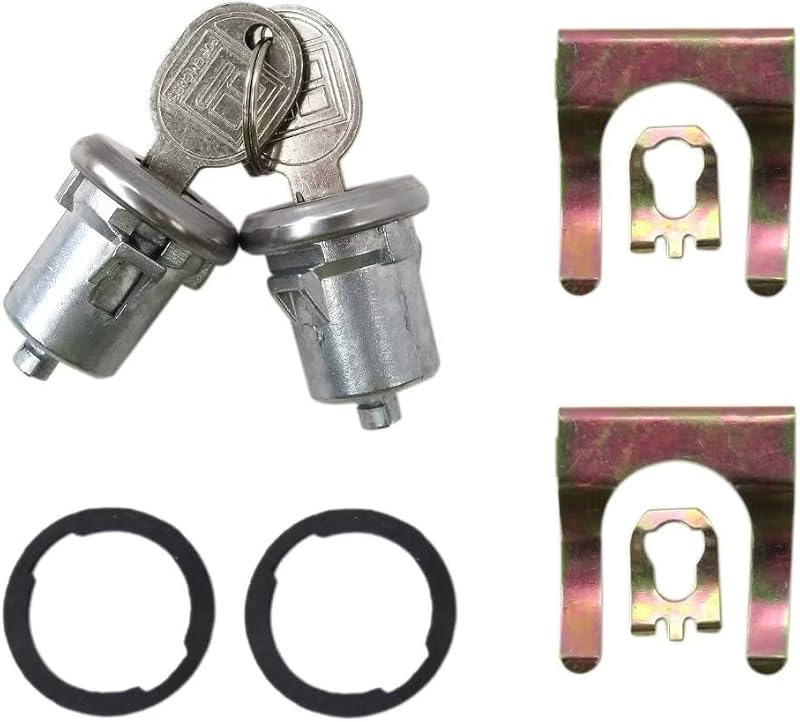 Cilindro de fechadura da porta XIAMI para Chevrolet, GMC e Pontiac – Conjunto com 2 unidades