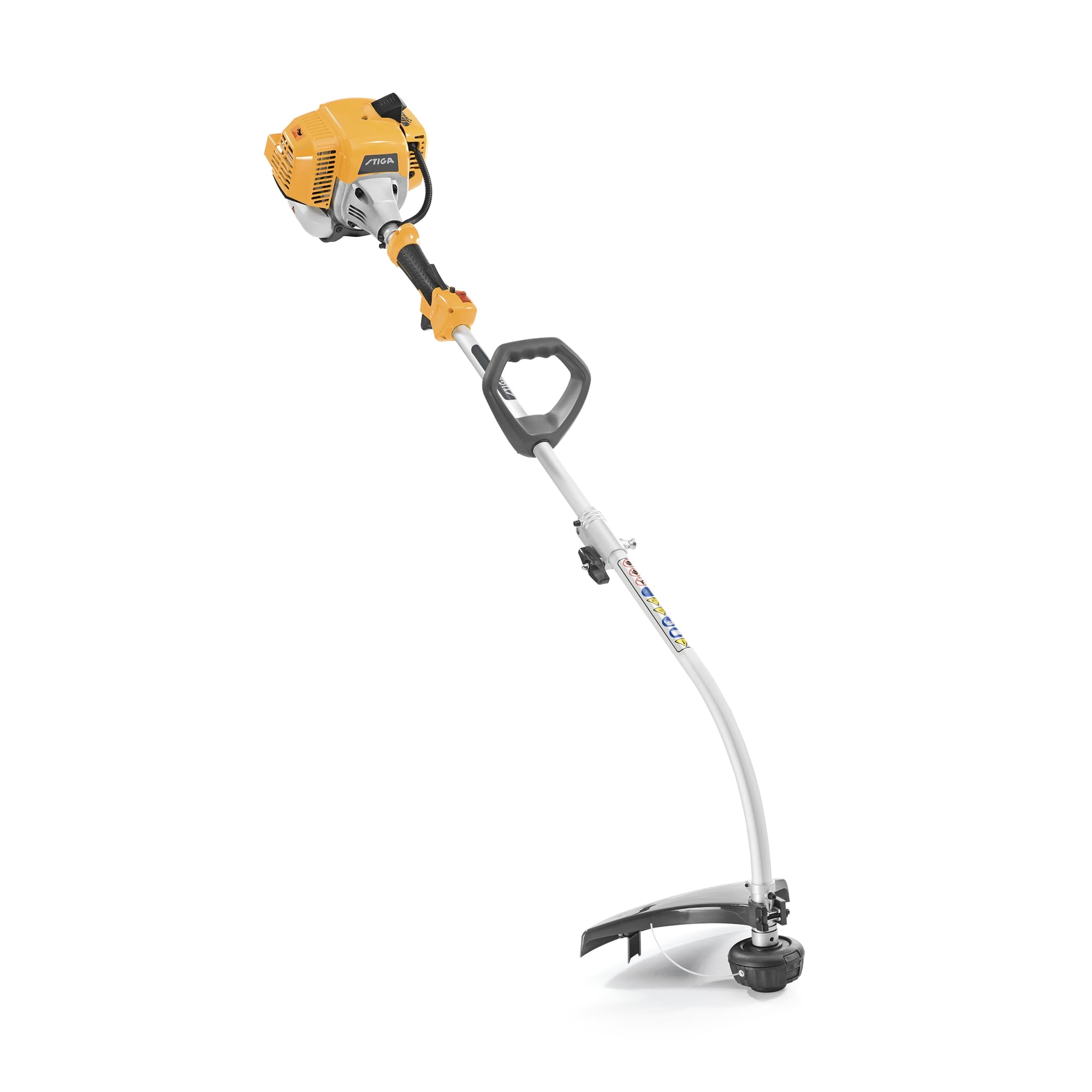 STIGA GT 330 A Tagliabordi a Scoppio, 25,4 cc (0,7 kW), 38 cm – Asta Curva Giuntabile, Testina Tap&Go Dual Line – Rifinitura Bordi