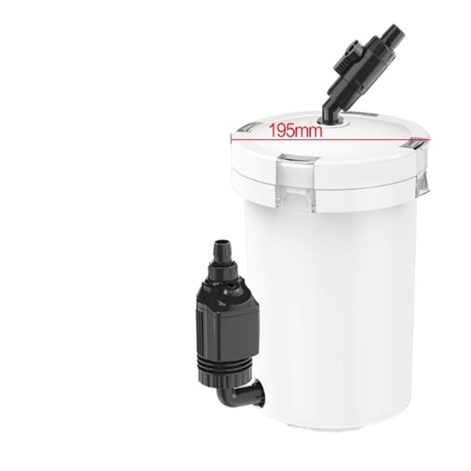 Equipo de filtro de acuario pequeño HW603, filtro externo, filtro de plástico para tanque de agua salada y agua salada (Hw-604b con bomba)