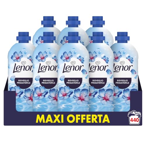 Lenor Ammorbidente Lavatrice Concentrato 440 Lavaggi (8X55), Risveglio Primaverile, Lenzuola Che Profumano Di Pulito Fino A 1 Settimana
