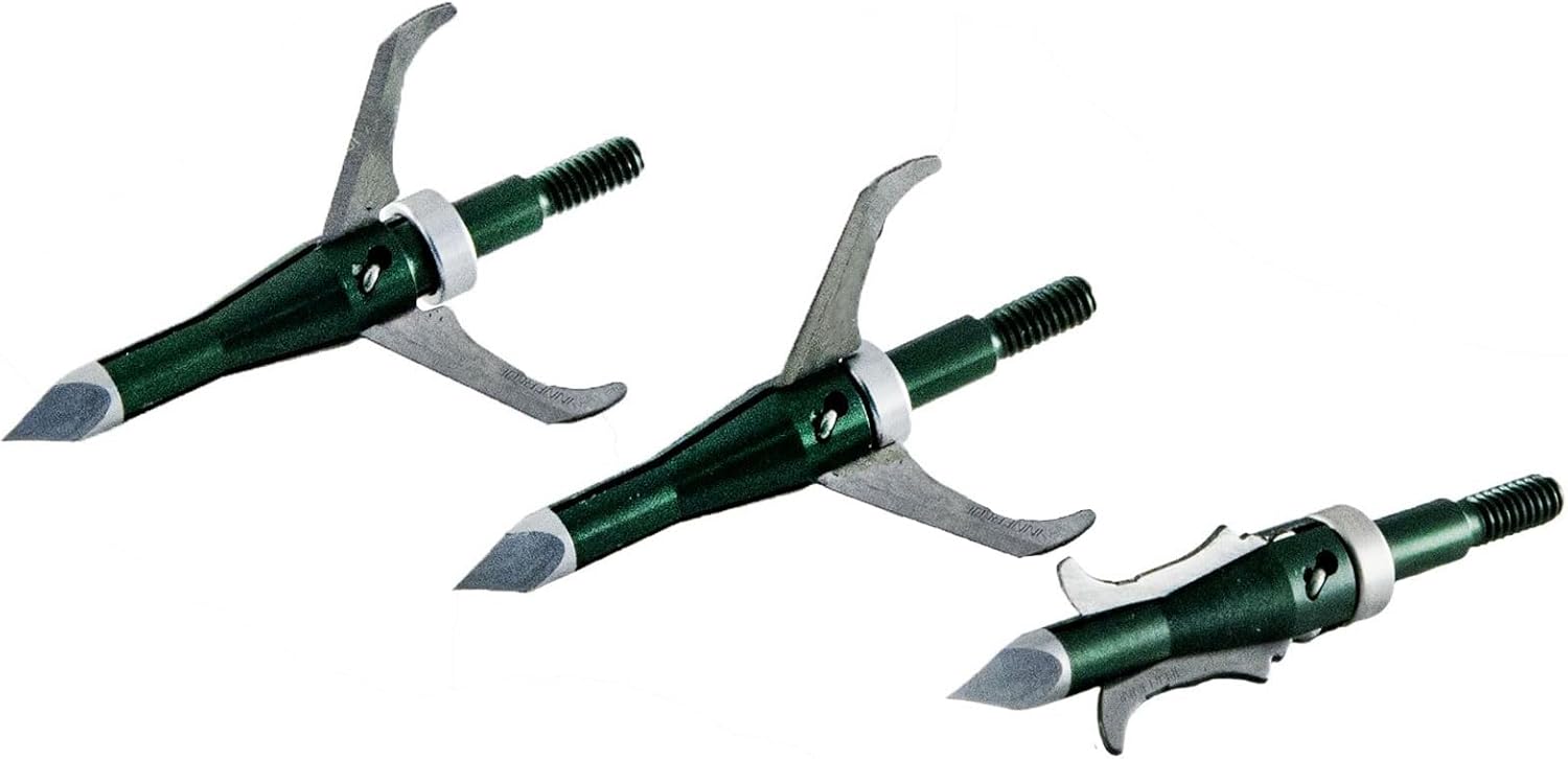 Excalibur Archery X-Act 100 Grain 3 Blade 1 7/16in Cutting Diameter Hunting Crossbow Mechanical Broadheads