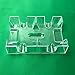 Yuanhe Clear 2 Deck Canasta Playing Card Tray-No Swivel Base