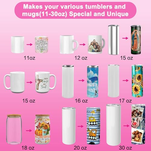 Tumbler Heat Press Machine para sublimación de 11-30oz miniatura 3