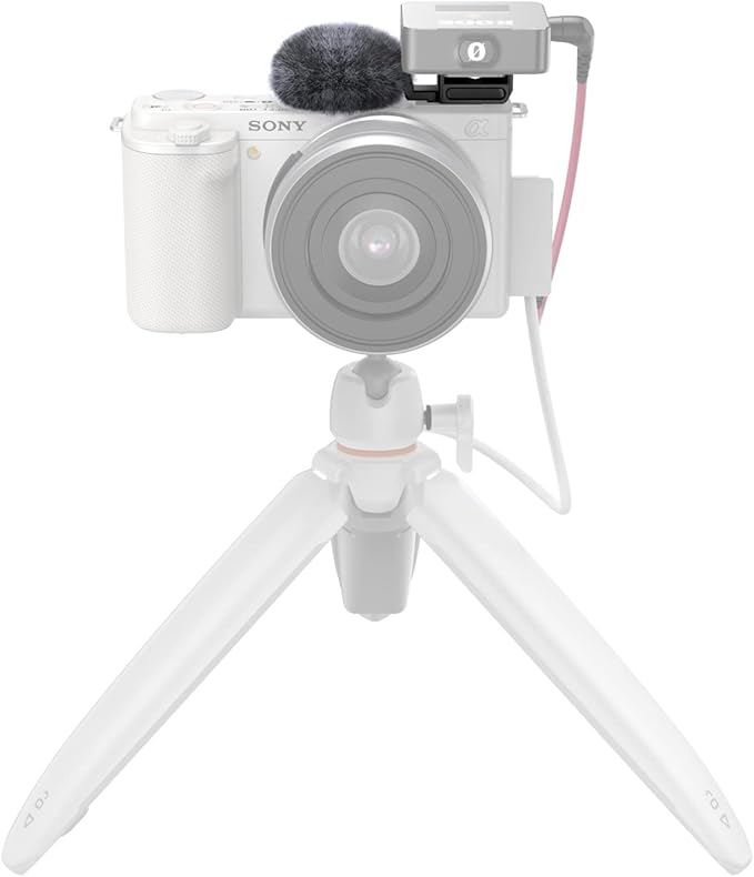 SMALLRIG Cold Shoe Adapter with Wind Muff Windshield for Sony ZV-E10 II/ZV-1F / ZV-E10 / ZV-1 / ZV-E1 / ZV-1 II, Wind Furry for Light Microphone Attachment, Black - 3526