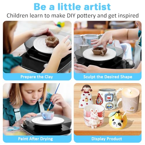 Innofans INF-61002 Pottery Wheel For Kids - Complete Pottery Kit & Tools thumb #5