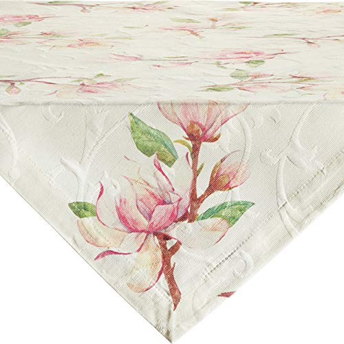 Erwin Müller Tischwäsche, Mitteldecke Magnolienblüten Jacquard Magnolie...
