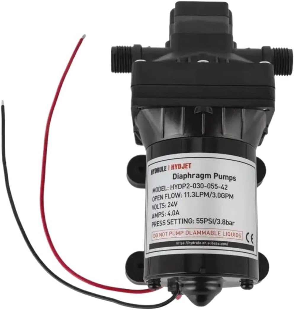 T42 High-Performance Caravan Booster Self-Priming Pump 24V High Efficiency Water Diaphragm Pressure Pump