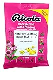 Ricola Honey Lemon Herbal Cough Suppressant Throat Drops, 45ct Bag