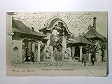  Berlin. Gruss aus.., Zoologischer Garten. Alte Ansichtskarte / Lithographie s/w, gel. 1902. Prunkvoller Haupteingang.