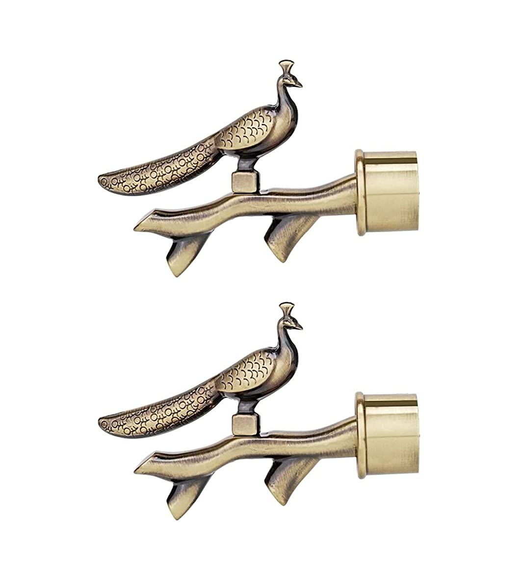 Wskart Curtain Finials Without Supports Pack of 2 Pcs Hardware Brass Curtain Bracket F511-001