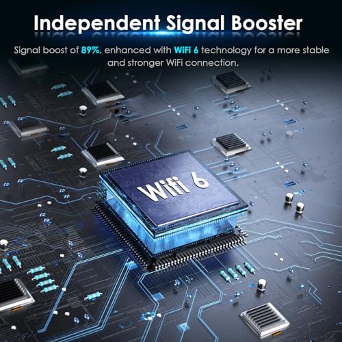 2025 AX1800 WiFi 6 Extender Signal Booster - Dual Band 2.4G/600Mbps & 5.8G/1200Mbps, WiFi Extender with Gigabit Port, 802.11AX Tech, 12999 Sq.Ft Long Range WiFi Repeater, Connects 100+ Devices - Image 6