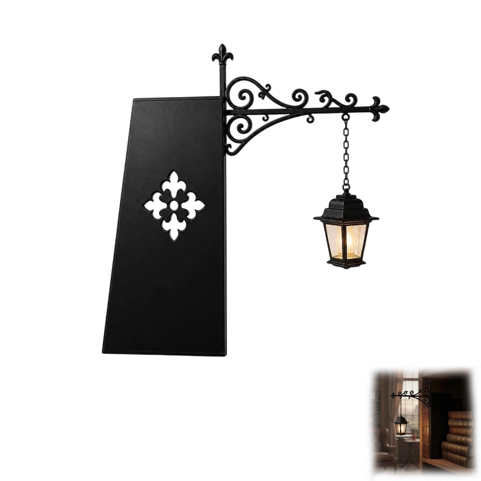 JORCEDI Library Lantern-Decorative Bookshelf Lighting,eading Book Shelf Lights for Bookworms, Vintage Fantasy Book Lamp, Portable Shelf Decor, Unique Gift for Book Lovers (Light 1,1pcs)
