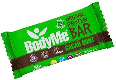 BodyMe Organic Vegan Protein Bar, Cacao Mint - 60g (0.13lbs)