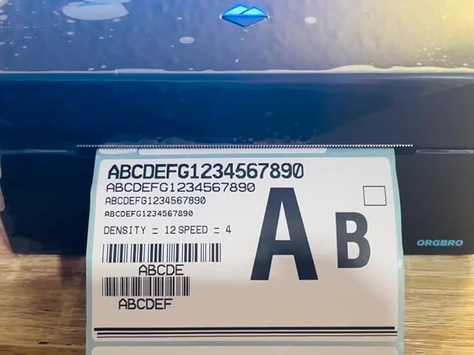 ORGBRO Z1 Plus verzendlabelprinter, 4 x 6 thermische labelprinter voor kleine bedrijven, wit