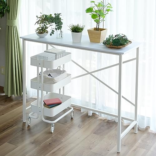 山善(YAMAZEN) デスク スタンディングデスク 幅120×奥行48×高さ100cm 耐荷重60㎏ 机 パソコンデスク 学習机 高さ固定 組立品 ホワイト FSD-1248(WH) 山善(YAMAZEN) デスク スタンディングデスク 幅120×奥行48×高さ100cm 耐荷重60㎏ 机 パソコンデスク 学習机 高さ固定 組立品 ホワイト FSD-1248(WH)