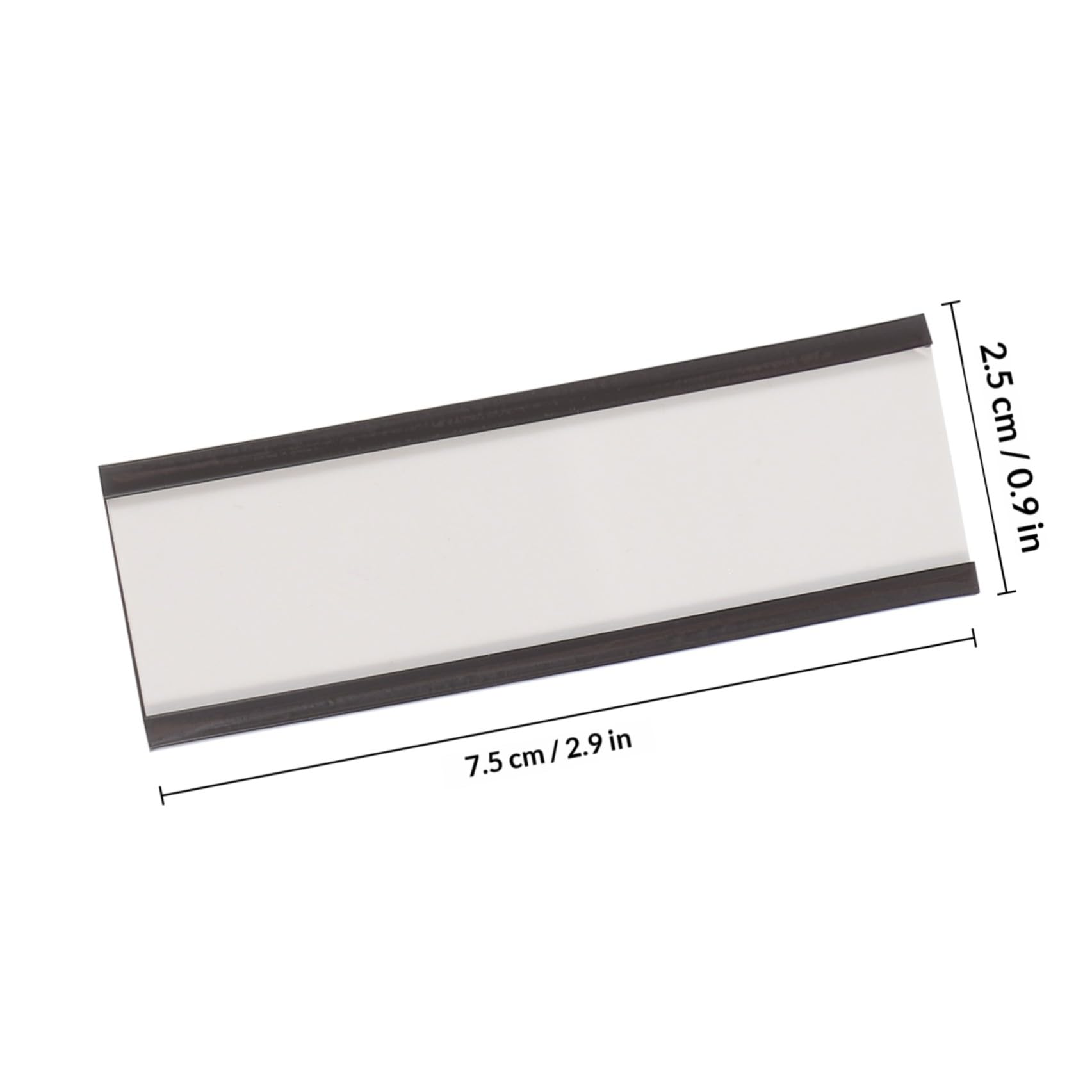 Clip Magnetico Porta Etichette Supporto per Cartellini a Inserti, 50 Pezzi in Gomma e Carta, Design Semplice per Gestione Prezzi e Magazzino