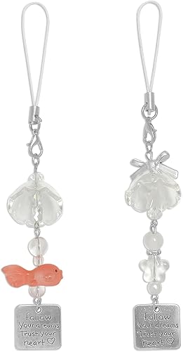 Miniatura 19 de 1-4 dijes estéticos para teléfono celular Y2K, correa de fresa, mariposa, estrella, accesorios Y2K para bolsa, llavero, Airpods, cámara, colgantes