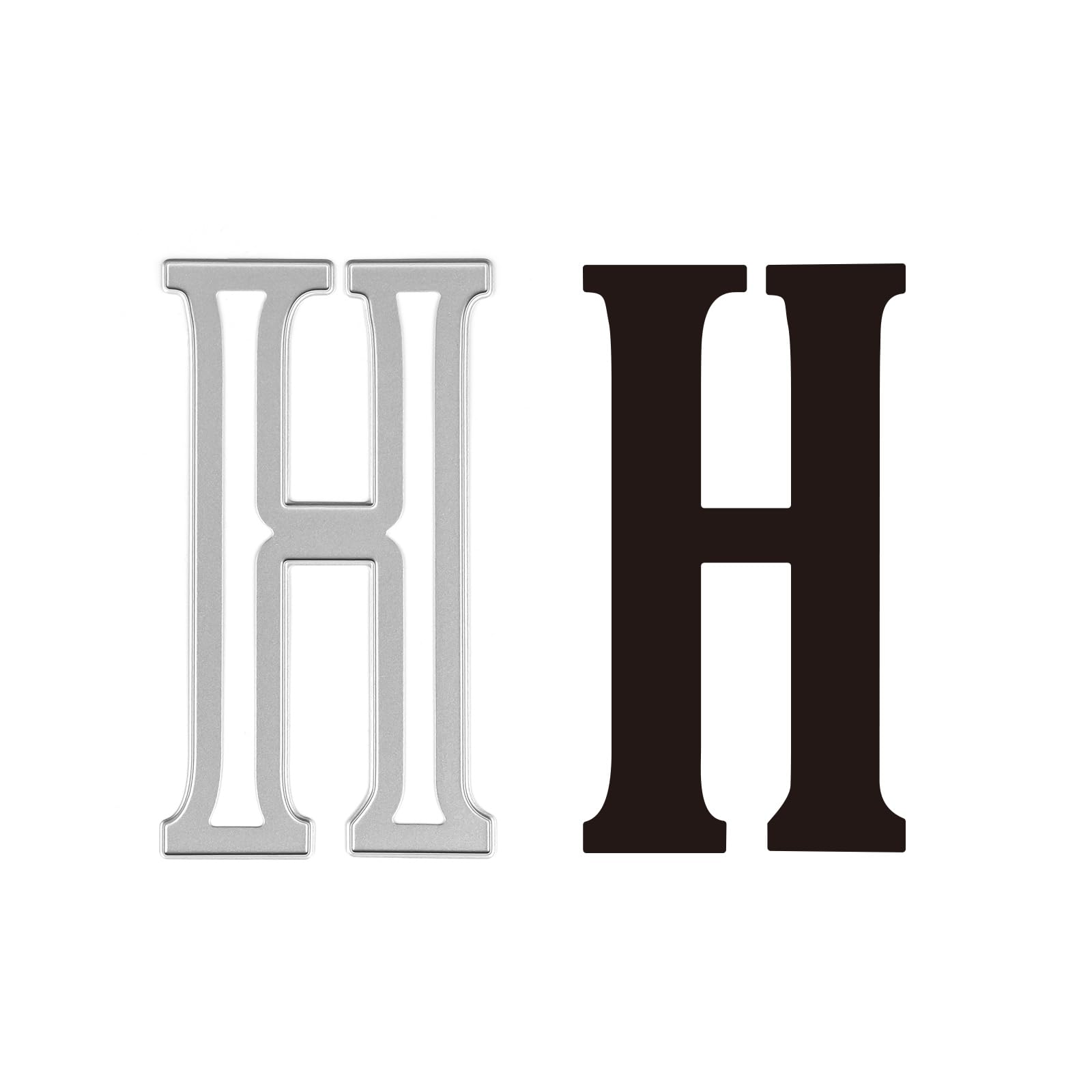 Briartw 4-Inch 'H' Uppercase Letter Cutting Die | 10cm Height Alphabet Metal Stencil for Cardmaking, Scrapbooking & DIY Crafts | Perfect for Embossing Decorations and Stress Relief
