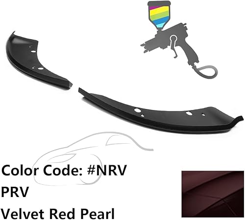 Miniatura 7 de IKON MOTORSPORTS, Protector de labio delantero compatible con Dodge Charger Scat Pack SRT 2015-2023, pintado #AY110RY4 PY4 RY4, chaqueta amarilla,