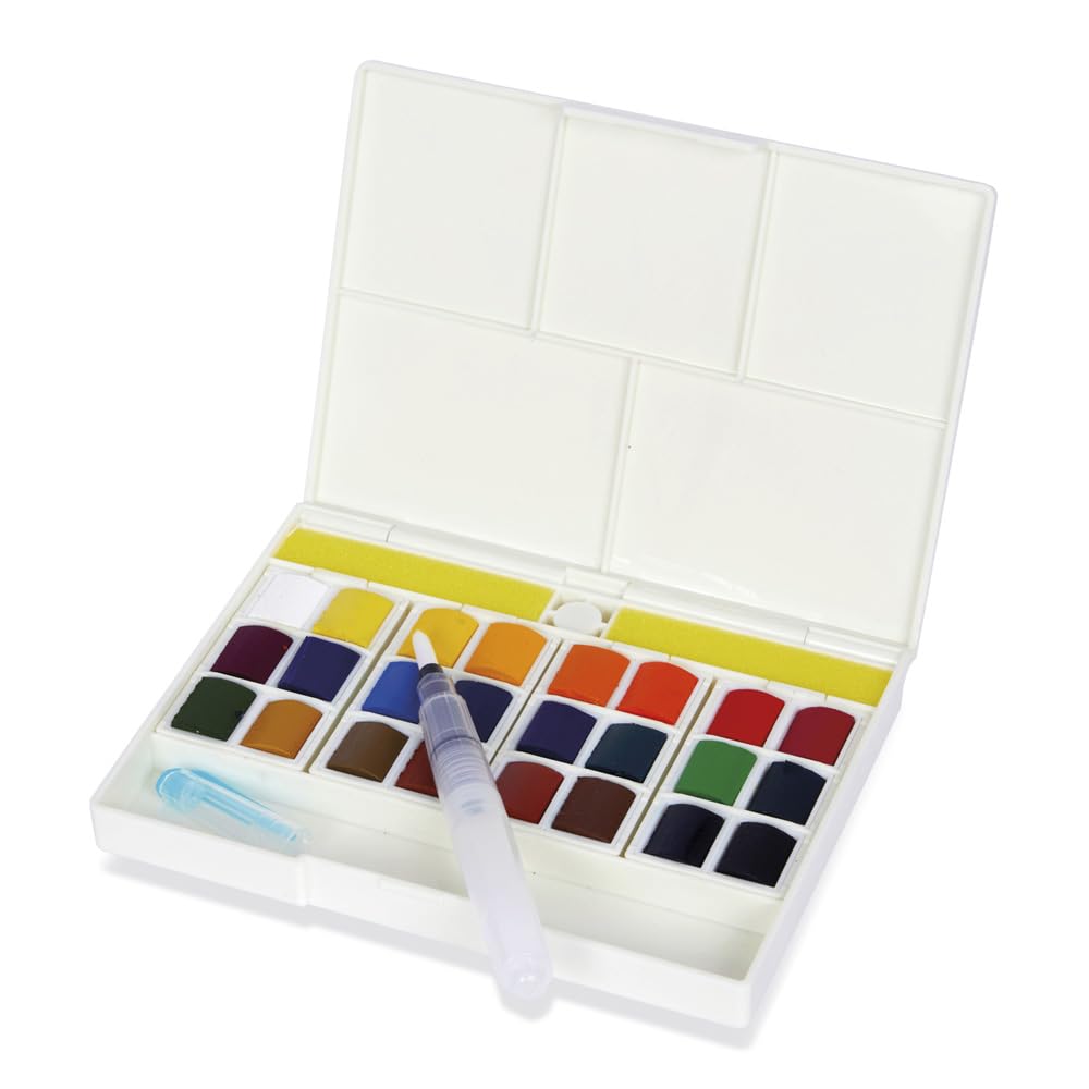 BOITE AQUARELLE MAIN LIBRES 24 1/2 GODET