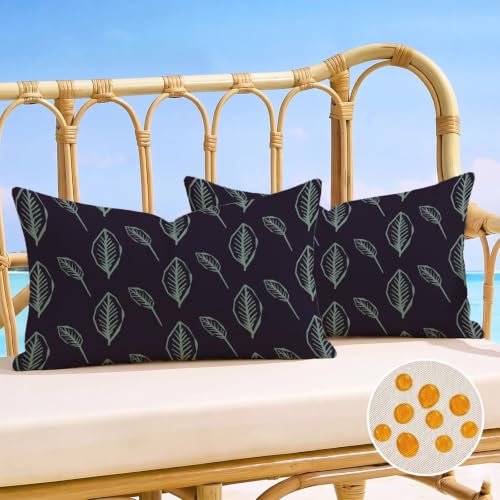 Coussin extérieur imperméable pour balcon et terrasse design noir - 3