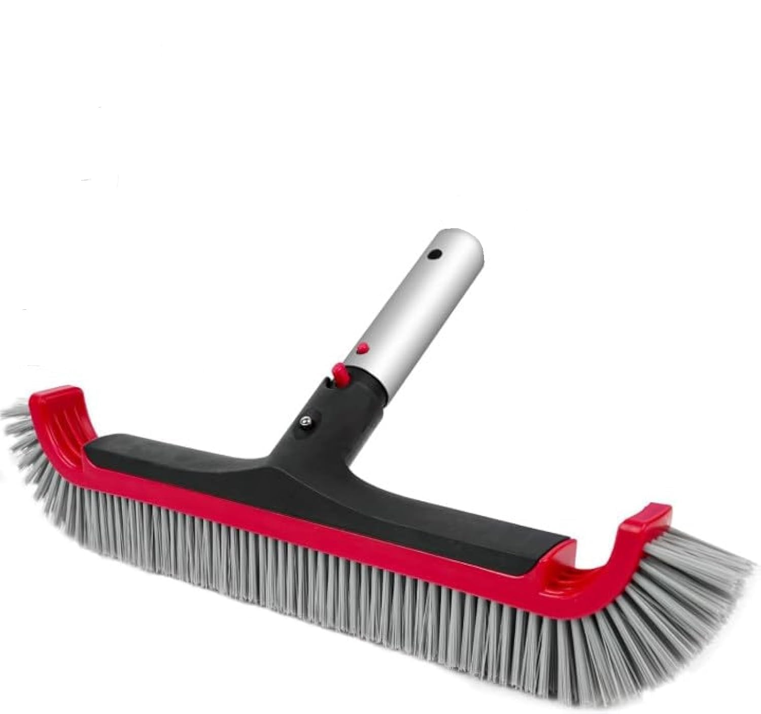 Helix Swimming Pool Heavy-Duty Wall Brush with Nylon Bristles, Curved Ends, EZ Clip Handle, Pool Brushes for Cleaning Pool Walls, Tiles & Floors-image-3