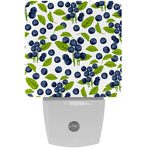 Blueberry - Veilleuse à LED sans couture - Avec détecteur de mouvement automatique du crépuscule à l'aube - Pour chambre à coucher, salle de bain, escaliers, cuisine, couloir
